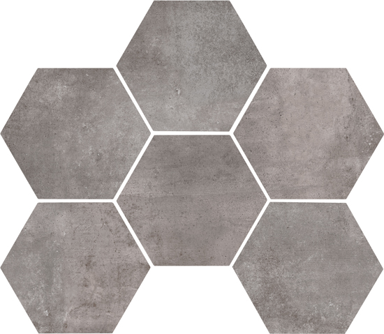 Vloertegel marazzi clays MM5P lava hexagon 18,2x21