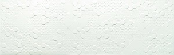 Wandtegel Grespania nancy decor blanco 31,5x100