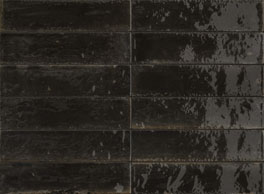 Wandtegel Piet Boon glaze tile black 6x24