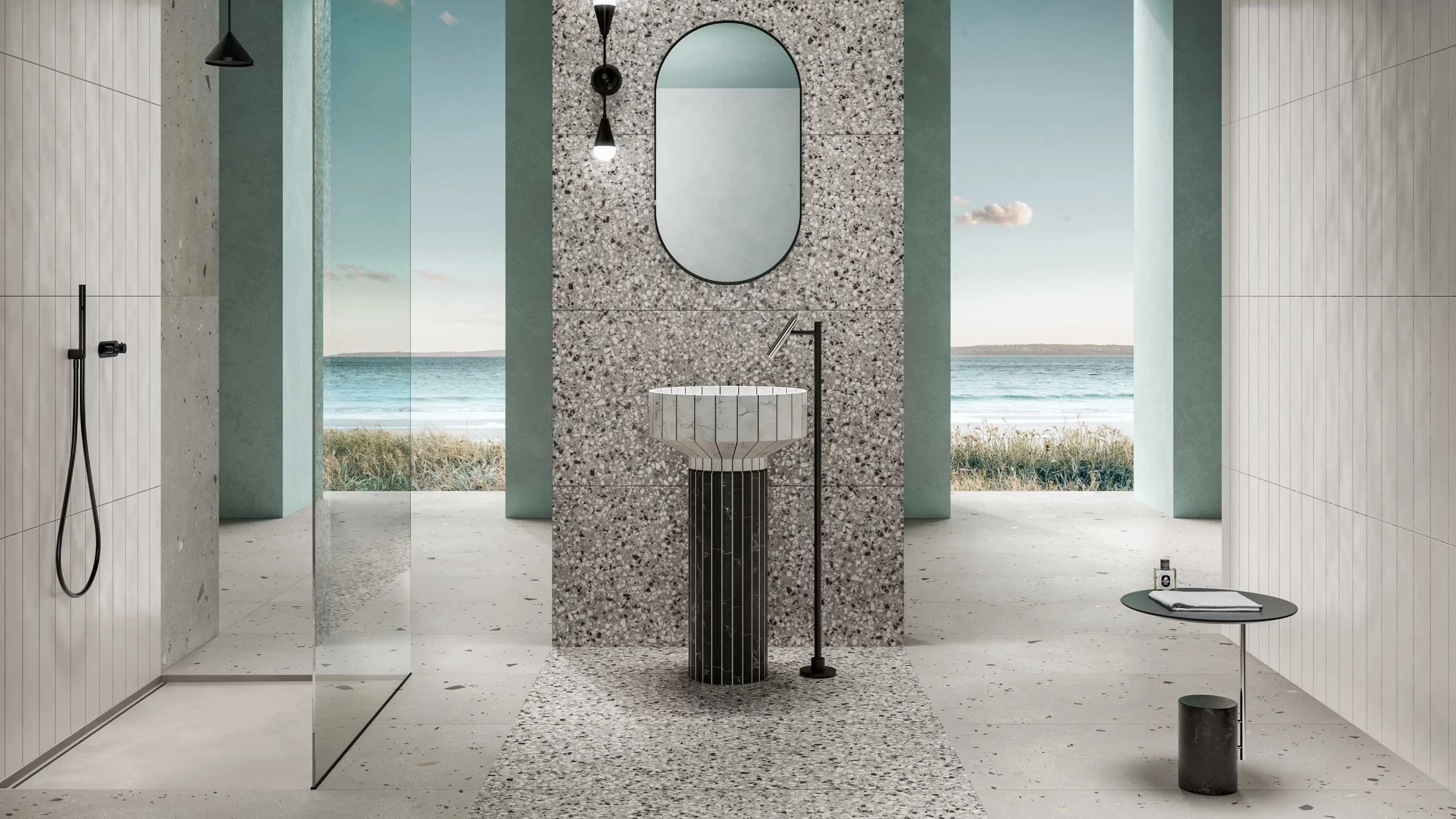 Vloertegels vtwonen Terrazzo Clay Mat 90x90cm