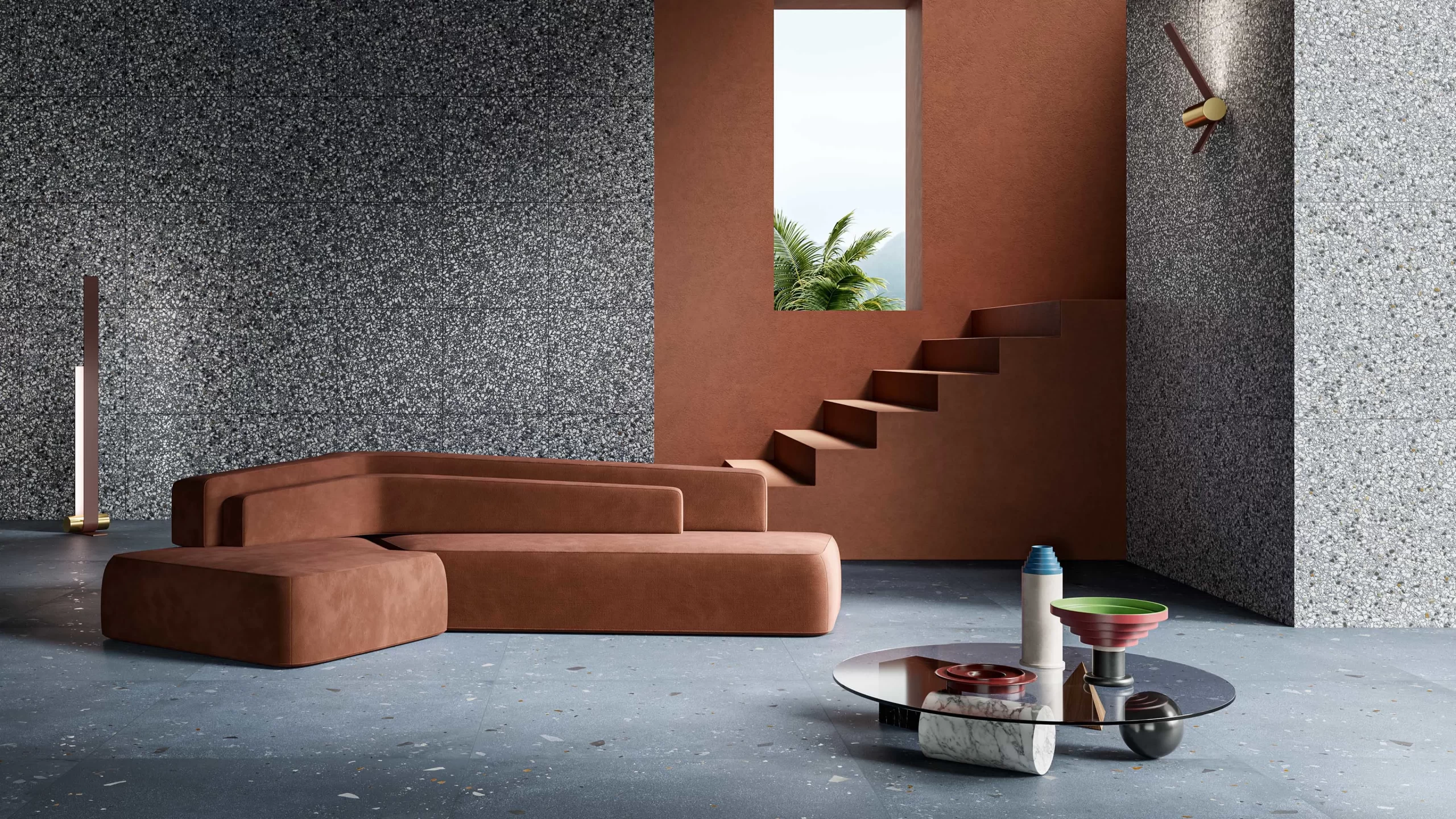Vloertegels vtwonen Terrazzo Ocean Mat 60x60cm