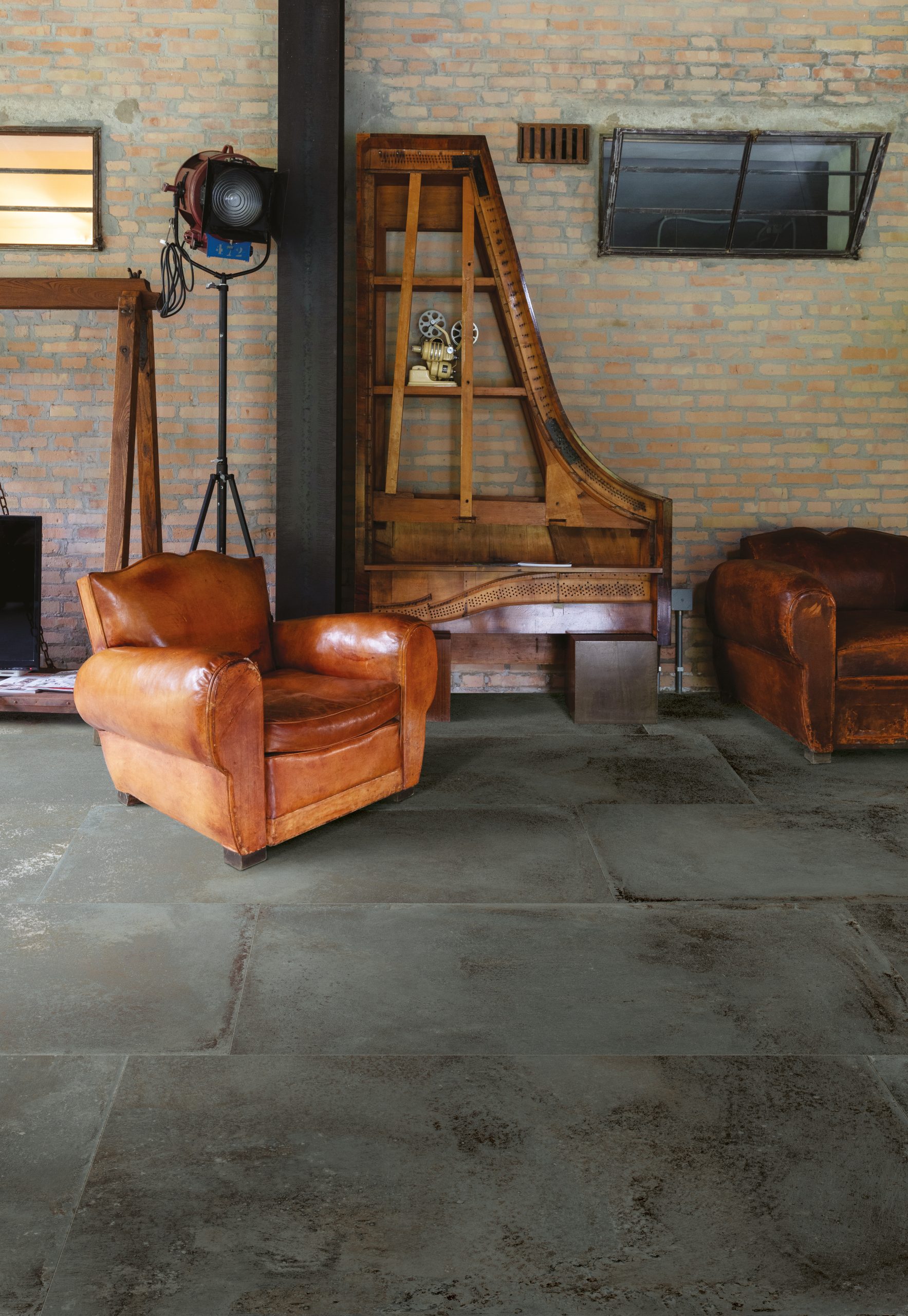 Vloertegels Cercom Temper Iron mat 100x100cm