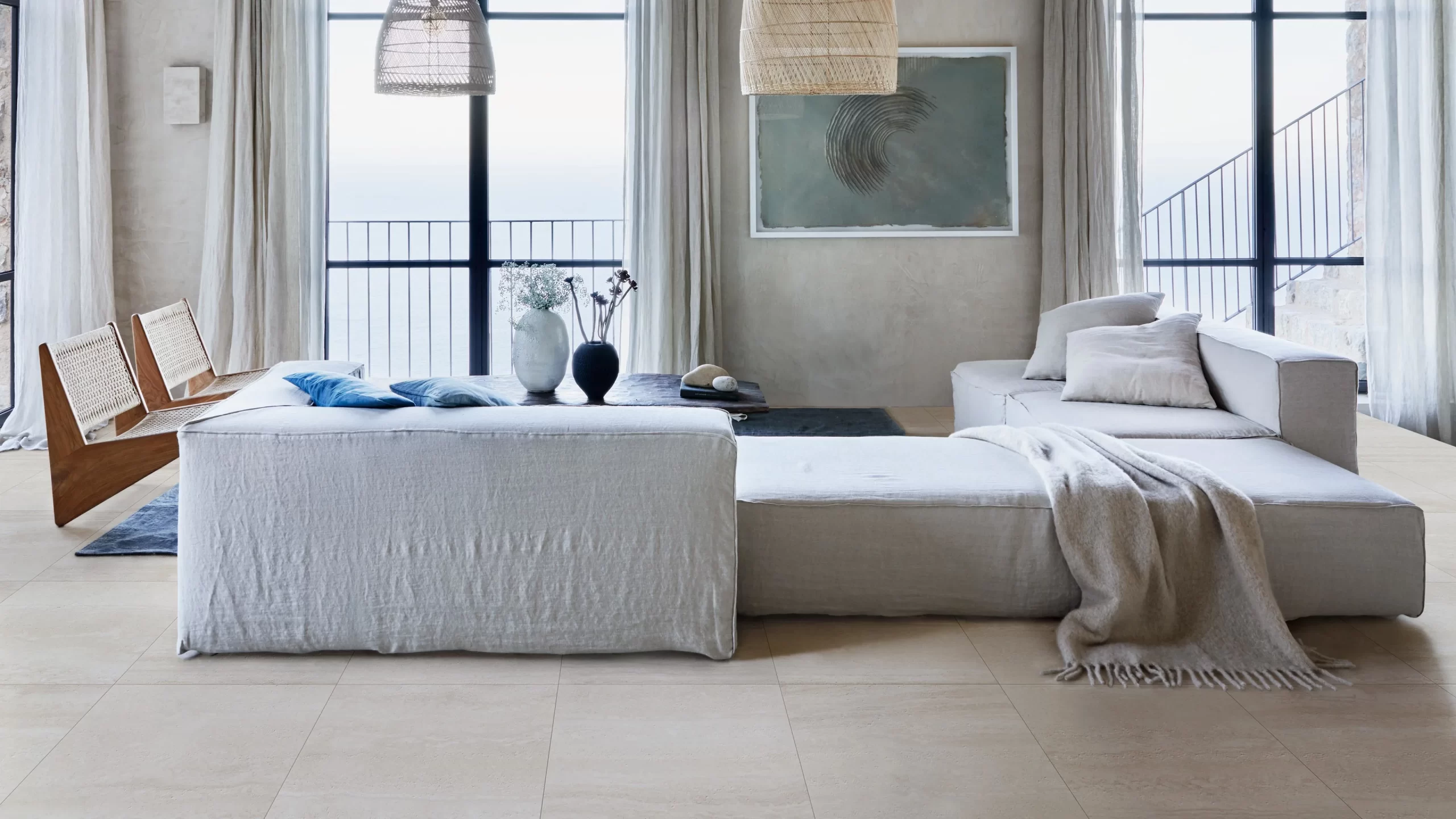 Vloertegels Marazzi Mystone Travertino Navona mat 60x60cm