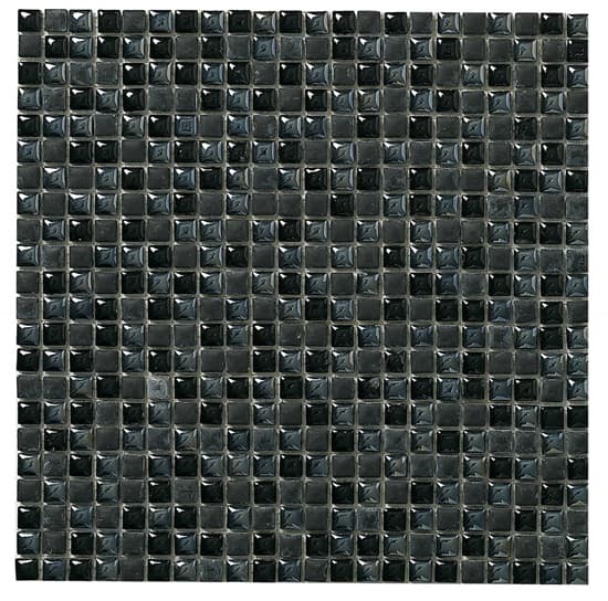 Mozaïek tegels Dune Ceramic Zwart mat/glans 30x30cm