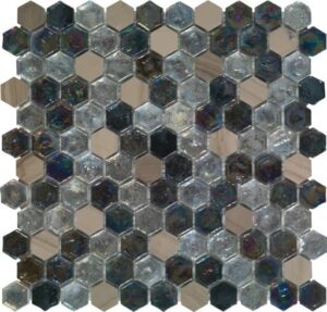 Mozaïek tegels Dune Materia Bont Multicolor mat/glans 29x30cm - Thuis in Tegels