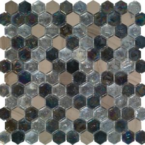 Mozaïek tegels Dune Materia Bont Multicolor mat/glans 29x30cm - Thuis in Tegels