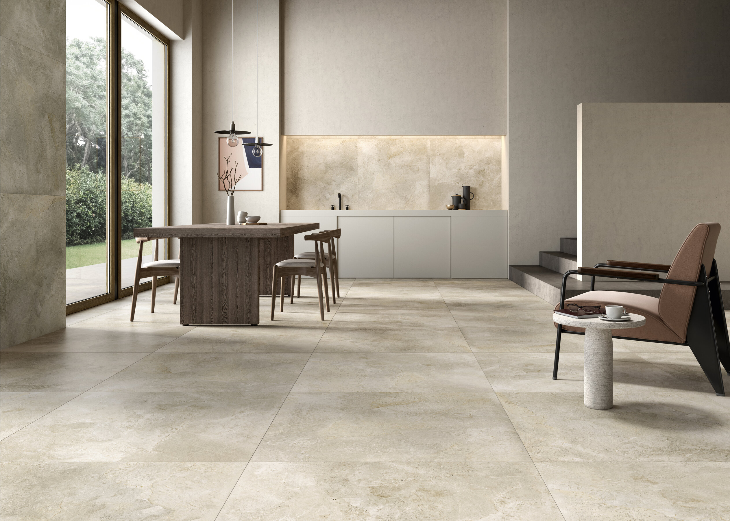 Vloertegels Porcelaingres Royal Stone Platinum White 75x75