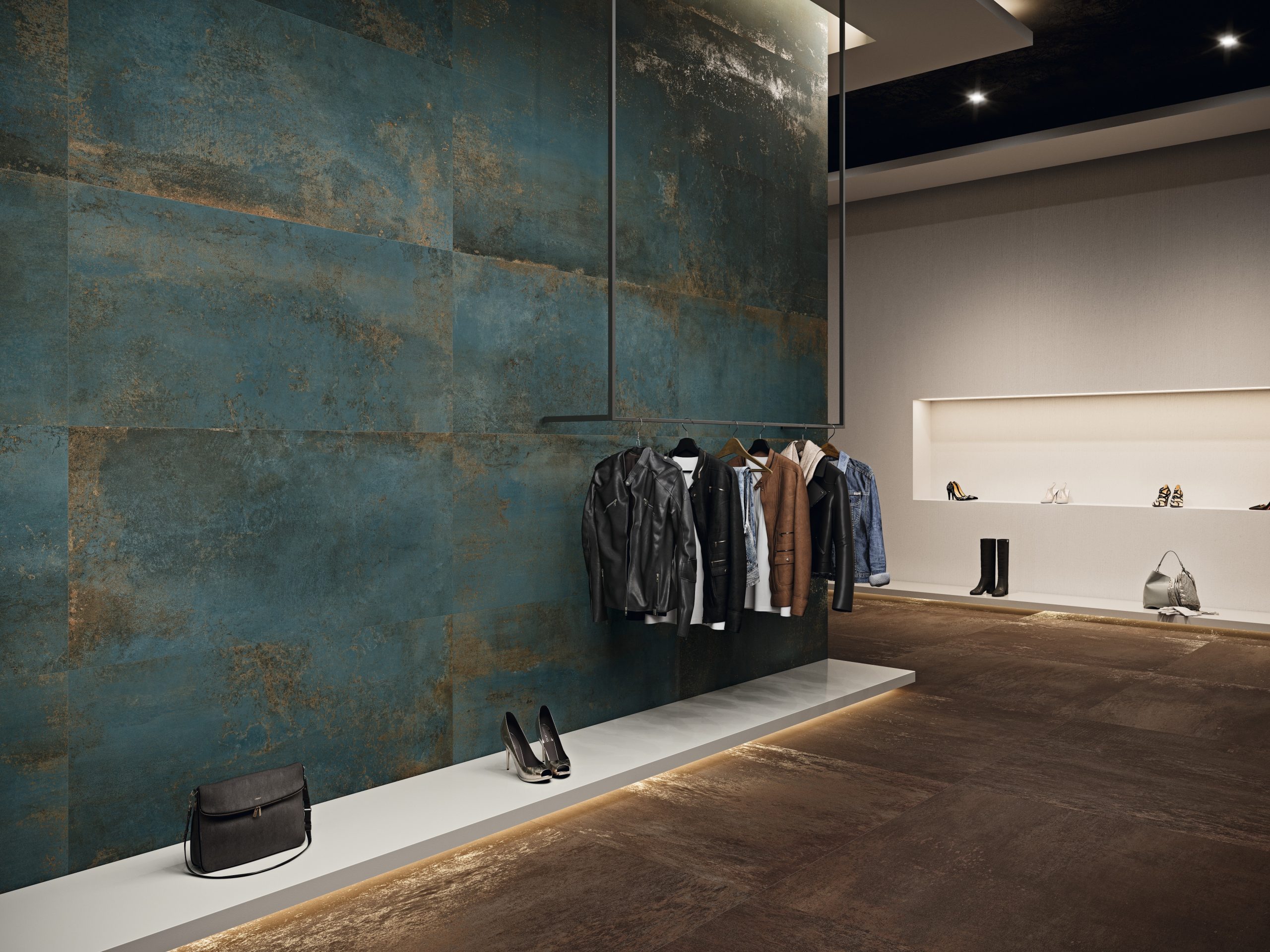 Vloertegel Grespania Coverlam Distrito Corten 120x120cm x 5,6mm