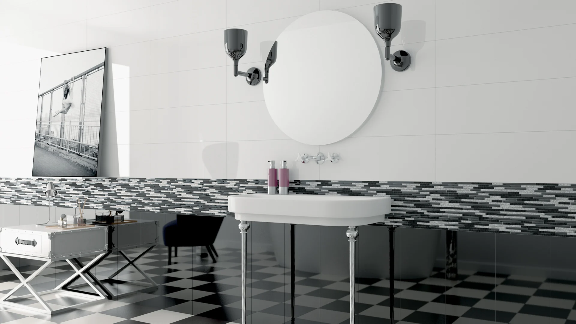 Wandtegel Beste Koop Dimension Bases Blanco mat 40x120cm