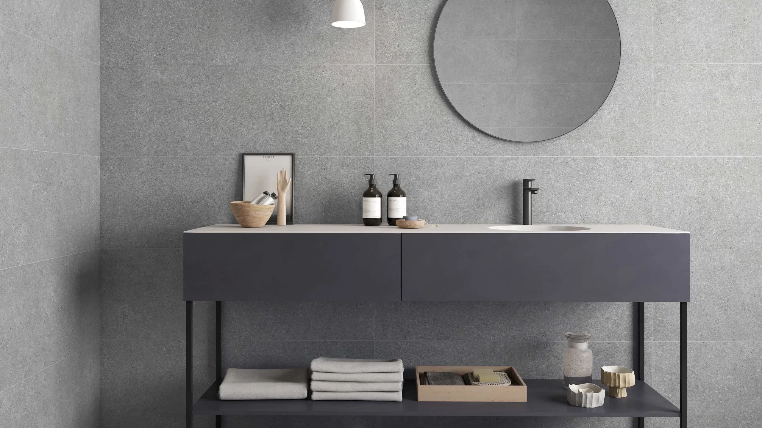 Wandtegel Beste Koop Dimension Grey mat 40x120cm