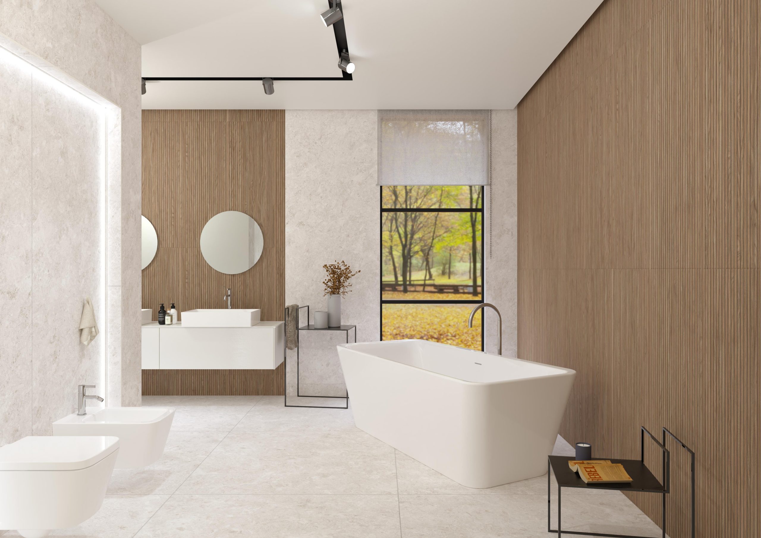 Wandtegels Grespania Malmo Fresno 45x120cm
