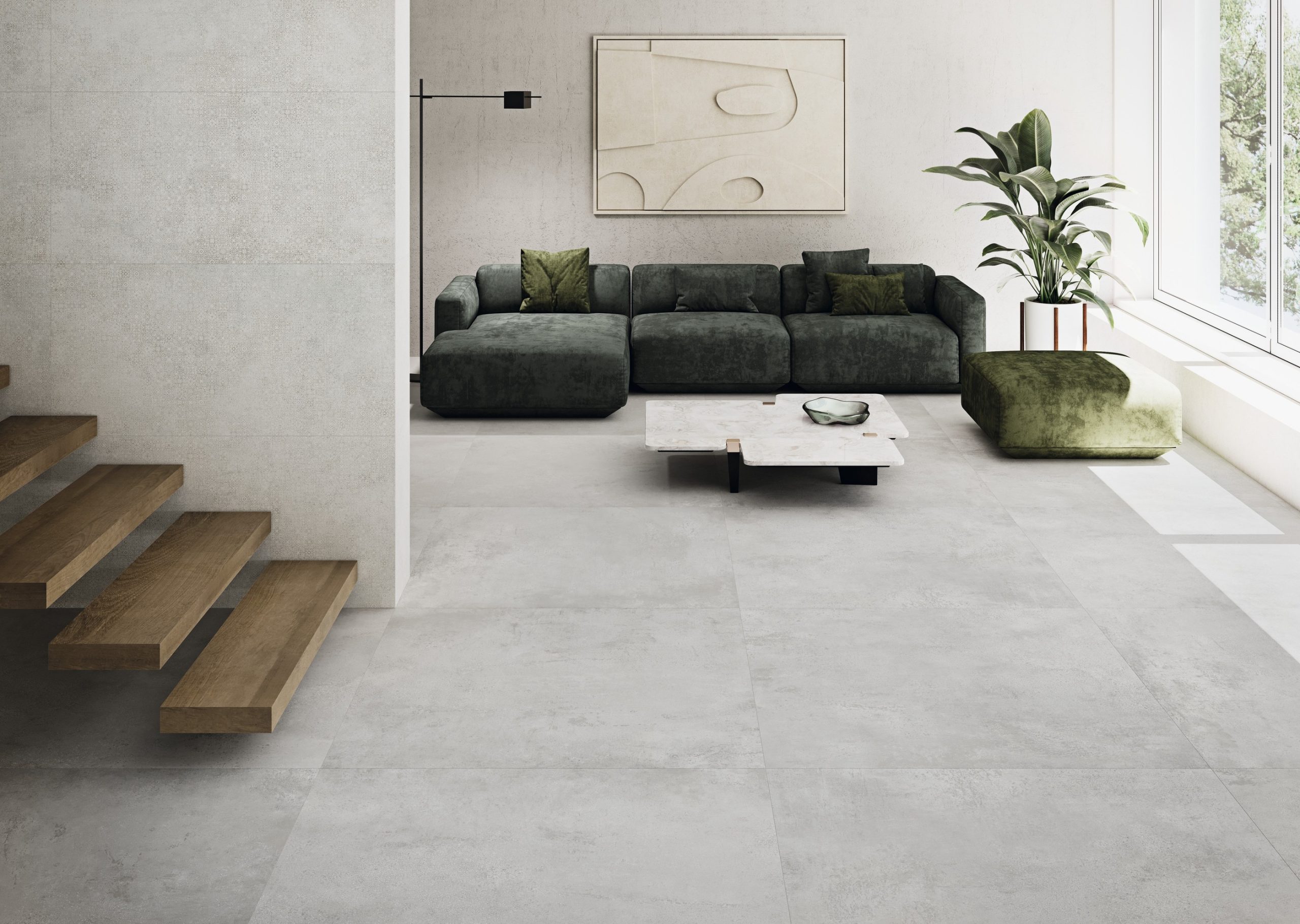 Vloertegels Grespania Valonia Gris 60x60cm