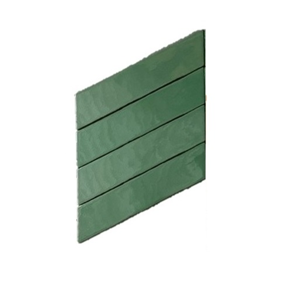 Wandtegels Terre D'Azur Chevron Granada Verde L 6,4x27,5